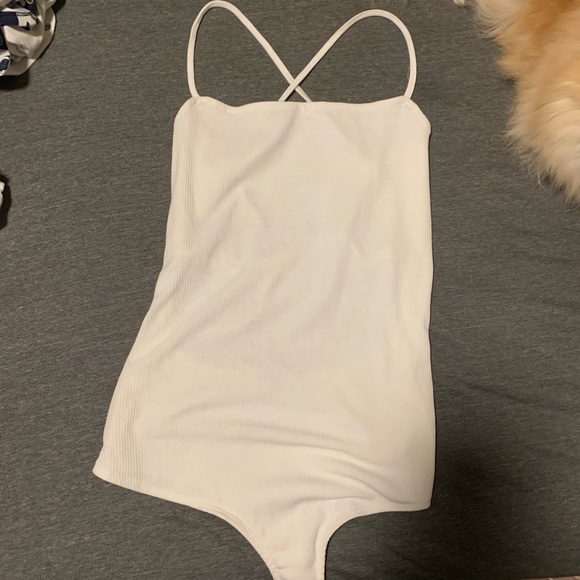 Ribbed open back bodysuit - Picture 1 of 2